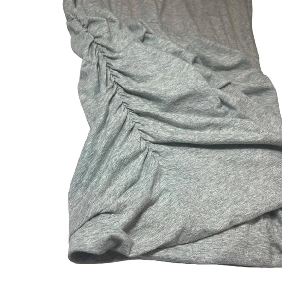 Cabi Everyday Mini Dress Ruched Crew Neck Gray Sleevless Tank Stretch Size Small - Picture 12 of 15